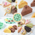 Silicone Scone Pan - 2 Pack Nonstick Triangle Baking Molds for Pizza, Brownies, Cheesecake, Green/8 Cavities