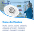 C8983701 Refrigerator Thermistor Sensor Compatible with Viking Refrigerator Models, Replaces AP5313807, 956356