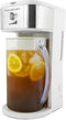 HomeCraft 3-Quart White Stainless Steel Café' Iced Tea and Coffee Brewing System, 12 Cups