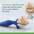 Tovolo Ice Cream Scoop Stratus Blue Dishwasher Safe Heavy Duty Ice Cream Scooper with Elevated Tilt Up Design, Heat