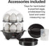 3-in-1 14, (25508) Hamilton Beach Electric Egg Cooker for Hard Boiled Eggs, Poacher, Omelet Maker & Vegetable Steamer