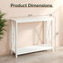 2-Tier 11.8" 39.4" 31.6" ZENY Console Table, Entryway Table, Narrow Sofa Table with Shelves, Entrance Table for Living