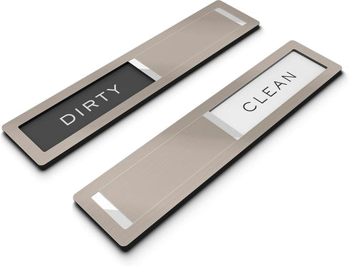 Premium Dishwasher Magnet Clean Dirty Sign - Stainless Steel Grade 304 for Dishwasher