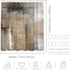 Batmerry Brown Beige Abstract Art Decorative Shower Curtain, Cute Long Wide Shower Curtain with Rust Proof Grommets