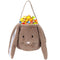 Plush Easter Bunny Basket for Kids, Personalized Egg Hunting Bags with Long Plush Ears for Easter Decorations