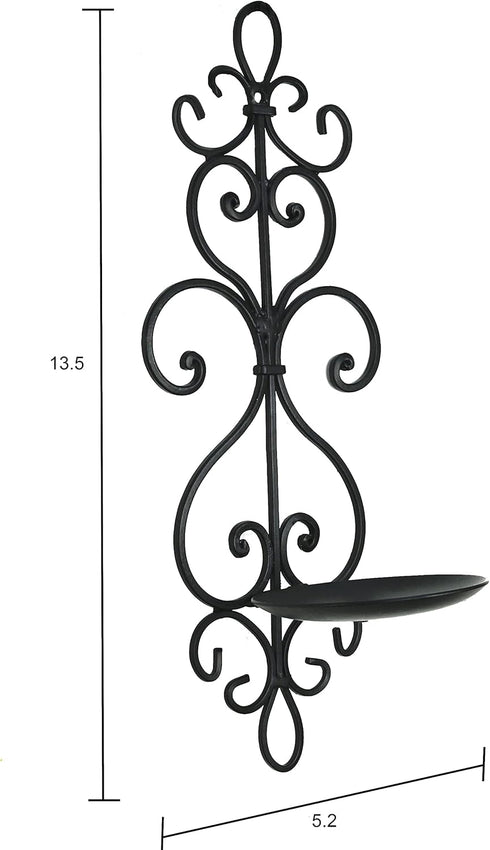 Set 2 (LY0017) Metal Wall Candle Sconce Holder of Hanging Wall Mounted Candle Sconces Holder, Wall Sconces Decor