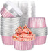 Mini Aluminum Foil Cupcake Baking Cups with Lids, 40pcs, 5oz - Disposable Round Cake Containers for Party, Wedding, Tart