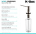 KRAUS Kitchen Soap and Lotion Dispenser, Stainless Steel, KSD-41SS