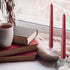 14 Pack Dark Red Taper Candles, 12 Inch Tall 3/4 Inch Thick, Burn 10 Hours (Burgundy)