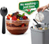 50 Pack 8.5oz Disposable Parfait Dessert Cups with Dome Lids & Black Sporks - Clear Parfait Cups for Yogurt, Fruit