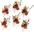 Ling's Moment 6pcs Boutonniere for Men, Artificial Flowers for Wedding Decor, Prom, Homecoming, Terracotta Orange