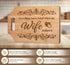 Engraved Bamboo Cutting Board - Wife Birthday Gift Ideas, Kitchen Gifts for Wife, 12.3"L x 8.7"W x 0.4"Th
