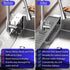 JOYNAVIOR 5 Silicone Faucet Mat with Sponge Holder, Sink Splash Guard, Faucet Draining Mat for Kitchen Bathroom, Slope
