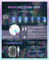 20 9.84FT 8 AceList Iridescent String Lights Indoor, LED Holographic Battery & USB Powered, Lighting Modes, Crystal