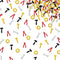 150pcs Construction Confetti, Tools Table Confetti for Boy Men, Black Glitter Wrench Gear Birthday Decoration