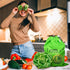 3-Layer 13.37x11 Lettuce Keeper for Refrigerator Reusable Produce Storage Bags with Foil Lining and Drawstring |
