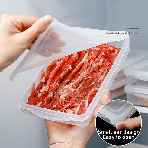 2 Pack-Bacon Keeper, Deli Meat Saver Cheese Cold Cuts Plastic Food Storage Containers with lids for Refrigerators,Lunch Box Christmas Cookie Holder Meal Prep Container (2)