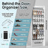 Kotkn 30 Closet Over the Door Shoe Organizer with Breathable Mesh Pockets - Large Capacity Storage for Men & Women