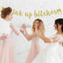 Drink Up Bitches With Champagne Glass Gold Glitter Hanging Sign Banner - Bachelorette, Engagement, Birthday Party Props