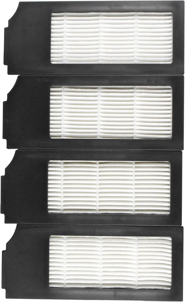 HQRP 4-Pack Replacement Filter for Ecovacs Deebot X1 Omni / X1e OMNI / X1 Plus / X1 Turbo Robot Vacuum Cleaner