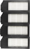 HQRP 4-Pack Replacement Filter for Ecovacs Deebot X1 Omni / X1e OMNI / X1 Plus / X1 Turbo Robot Vacuum Cleaner