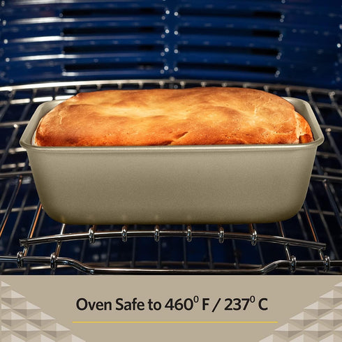 Glad Nonstick Loaf Baking Pan - Heavy Duty Metal Bakeware for Bread and Cakes, 9.5 x 5.5 x 3 inches