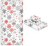 Dussdil Set 3 Winter White Red Snowflakes Bathroom Towel of Pcs Christmas Snow Flakes Bath Hand Towels Face Towel
