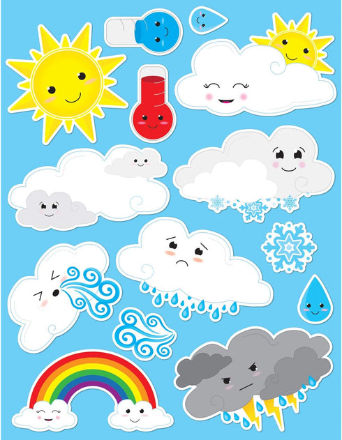Ashley Productions Cute Weather Die-Cut Magnets