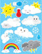 Ashley Productions Cute Weather Die-Cut Magnets
