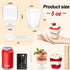 wtarabur 320-Pack 5 oz Dessert Cups with Spoons Mini Plastic Dessert Cups for Party Yogurt Parfait Jello Fruit