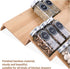 8 Mulush Bamboo Spice Rack Tray - Spice Drawer Organizer for Kitchen Cabinets Storage and Organization (Jars Not