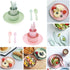 14Pcs Dinnerware Sets, Lightweight Plates, Bowls, Cups, and Cutlery, Dishwasher & Microwave Safe for 2