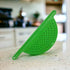 Handheld Plastic Pot Drainer, Noodle & Pasta Strainer with Handle - Fits up to 9" Pots (Green)