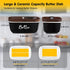 ALELION Black Butter Dish with Lid and Knife, Airtight Ceramic Butter Keeper for Counter or Fridge, Farmhouse Decor