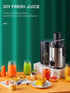 3-Speed Setting, 400 Juicer Machines, HOUSNAT Juicer Whole Fruit and Vegetables with W Motor Quick Juicing Ideal