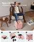 15 15 15.7 Inches, ASND22P ABHENG Cube Storage Ottoman, Velvet Foot Stool with Feet, Folding Storage Bench, End of Bed