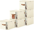Clothes Storage Bins with Sturdy Frames, Foldable Fabric Clothing Organizer Box for Moving, Sweater Storage Cube with
