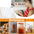 20 Pack 4 oz 4oz SKOCHE Spice Jars Small Glass Jars with Airtight Hinged Lids, Spice Herb Jars with Labels and Silicone