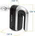 West Bend Hand Mixer Plus with Immersion Blender Attachment, 250-Watts, 6 Speed Options, Ergonomic Handle, Snap-On