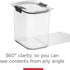 16-Cup Rubbermaid Brilliance Airtight Food Storage Container with Lid Clear/Grey - optimal for pantry organization