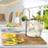 Absorbent Dish Drying Mat for Kitchen Counter, Yellow Sunflower Microfiber Reversible Drainer Mat (Medium 16 x 18 inch)