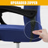 smiry Stretch Computer Office Chair Covers, Soft Fit Universal Desk Slipcovers, Removable Washable Anti-Dust Protector