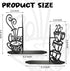 ENCIMART Metal Bookends Creative Coffee Bookends Decorative Cute Kitchen Book Ends for Shelves Bookshelf Home Office
