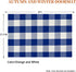 SEEKSEE Cotton Buffalo Plaid Rug, 27.5"x43", Blue and White Checked Washable Doormat for Indoor Outdoor Use