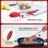 Maywe Tanso 5-Pack Silicone Tongs for Cooking, 4PCS 13-Inch Nonstick Stainless Steel Tongs with Brush