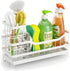 Countertop Sponge Holder for Kitchen Sink, Rustproof Sink Caddy Organizer with Dish Brush Holder, Self-Draining Kitchen
