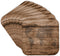 3dRose CST_205047_2 Print of Map of World on Wood Soft Coasters, Set of 8