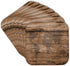 3dRose CST_205047_2 Print of Map of World on Wood Soft Coasters, Set of 8