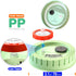 6Pcs Regular Mouth Mushroom Liquid Culture Lid, Mason Jar Lid with PTFE Syringe Filter for Mushroom Growing