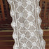 KEPSWET 14x36 inch White Cotton Crochet Lace Rectangular Table Runner - Handmade Table Decoration
